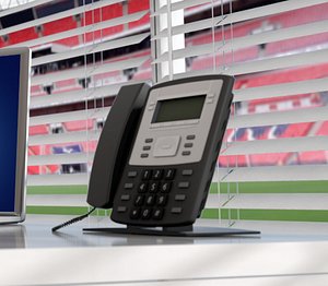 3D model telephone phone
