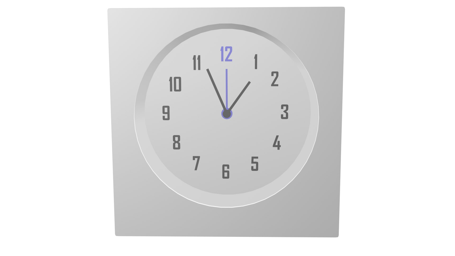 Simple Modern Clock Obj