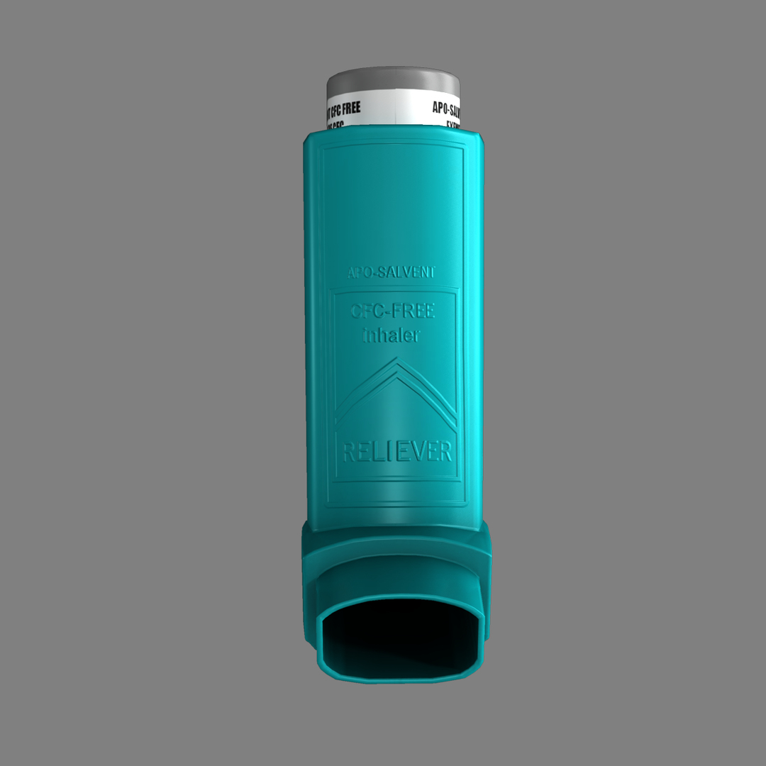 asthma inhaler spacer 3d model