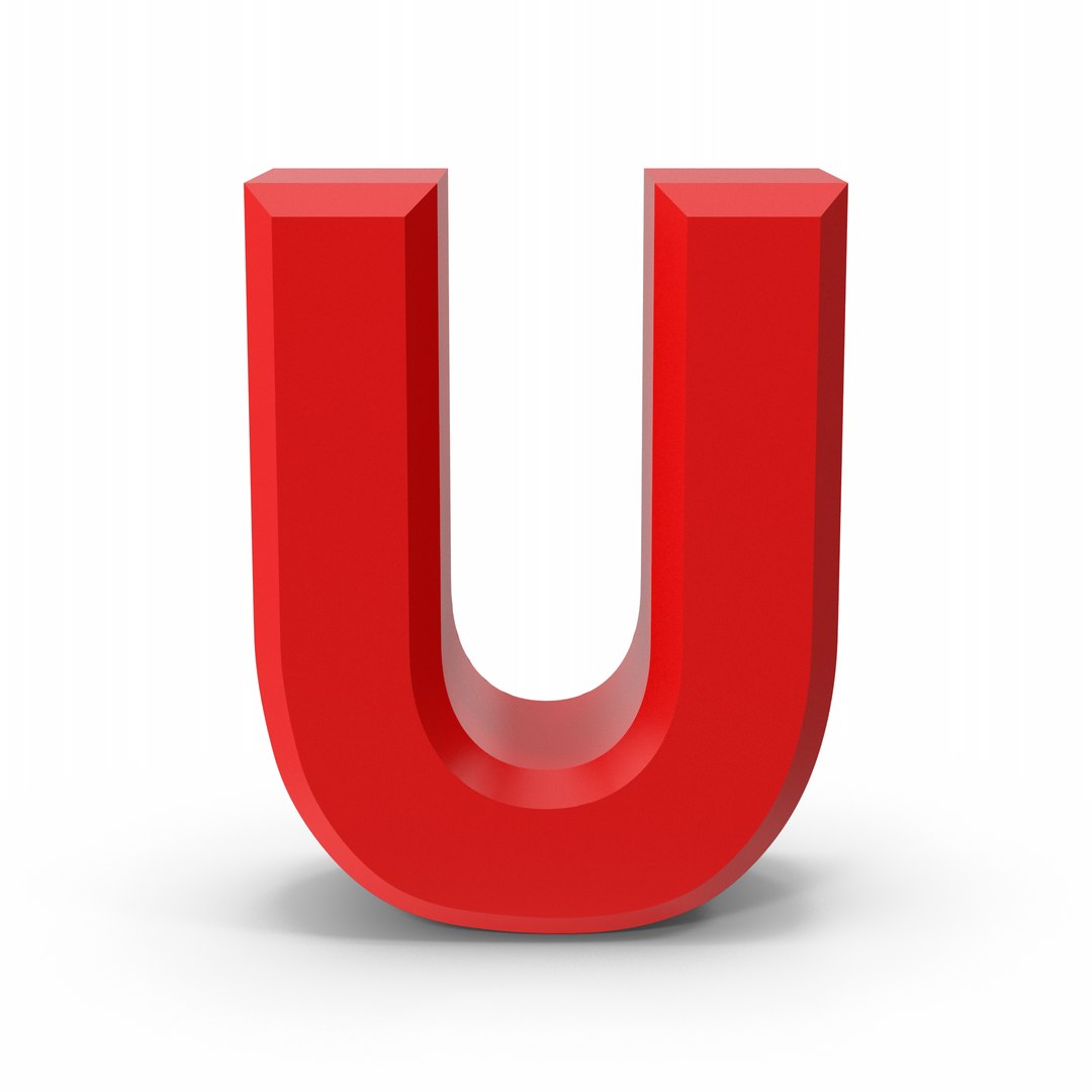 Letter U 3D model https://p.turbosquid.com/ts-thumb/ec/xJfKlS/DP/letteru.h01.2k/png/1724676254/1920x1080/fit_q87/86555e22d27c2cf1035df520027d0a30ec91d27c/letteru.h01.2k.jpg