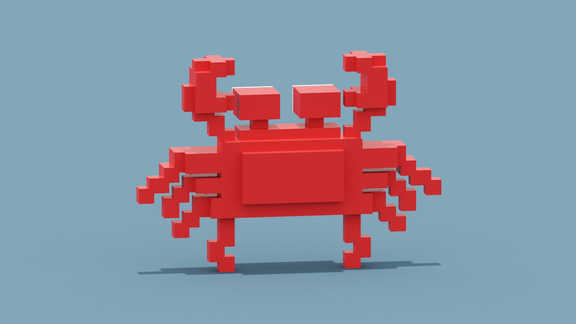 3D Voxel Crab https://p.turbosquid.com/ts-thumb/ec/xj0WXw/KC/spin202209011307470006/png/1662027970/1920x1080/fit_q87/d25df952d497f450e5e6ddcff97aec28af2ae44d/spin202209011307470006.jpg