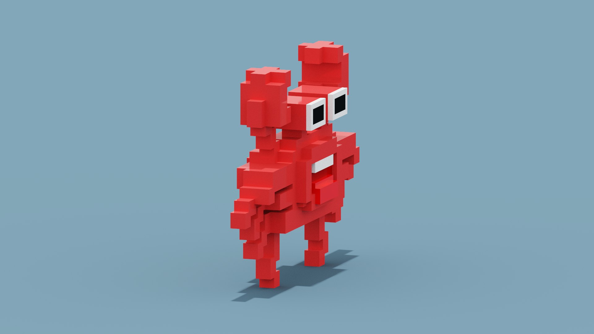 3D Voxel Crab https://p.turbosquid.com/ts-thumb/ec/xj0WXw/NE/spin202209011307470010/png/1662028018/1920x1080/fit_q87/dfbe1d900d41fcba40fb6e2b740cca99902ac393/spin202209011307470010.jpg