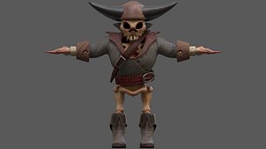 Skeleton Character - Low Poly