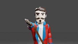 3D Low Poly Mage