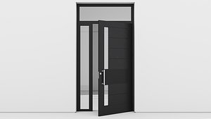 3D model Aluminium door 153