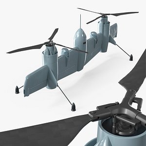 Dual Rotor Wing Drone Gray