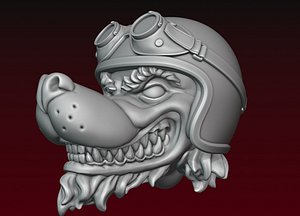 Wolf Biker 3D print