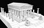 Tempio romano di Lowpoly