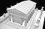 Tempio romano di Lowpoly