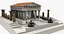 Tempio romano di Lowpoly