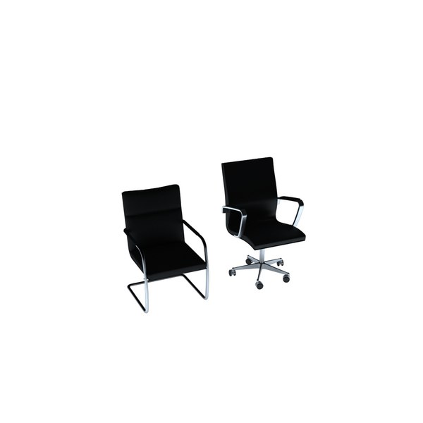 3D office chair model