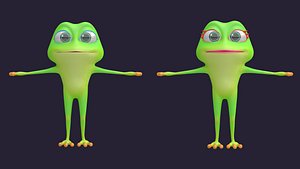 Asset - Cartoons - Character - Animals - Frog - Hight Poly