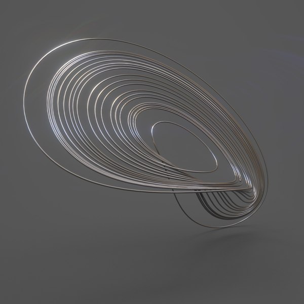 Sakarya strange attractor model - TurboSquid 1289153