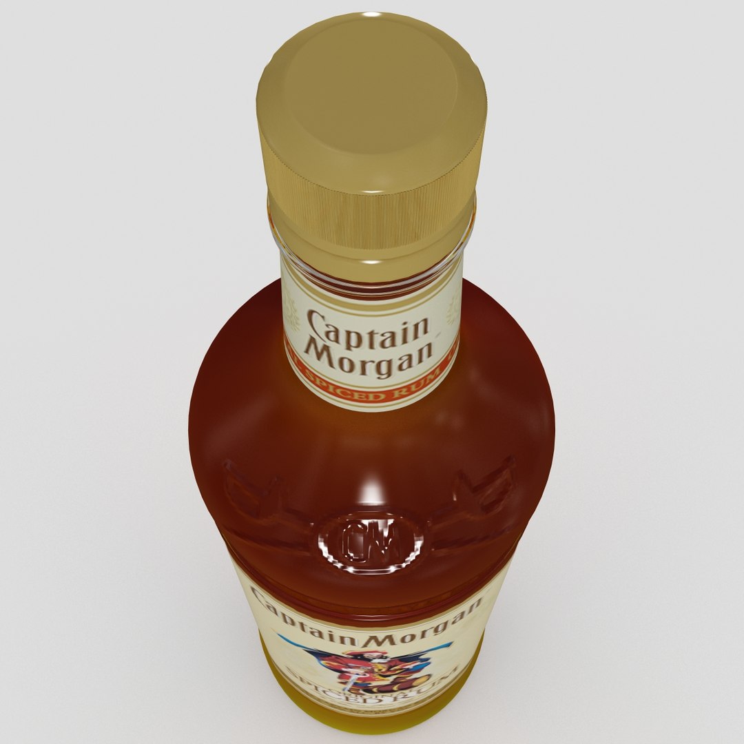 Captain Morgan Bottle Rum 3d Model