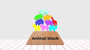 Animal Building Blocks 3D model