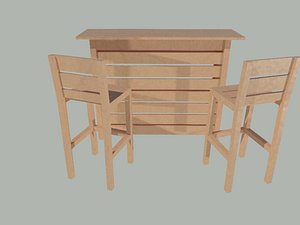 exterior bar 3D