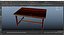 Wooden Table 3D Model AR VR PBR