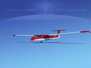 3d model letov sailplane