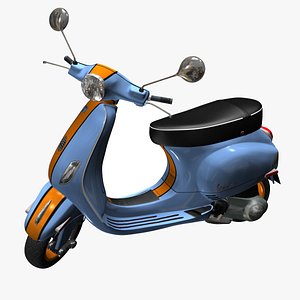 modèle 3D de Support de stationnement pour scooter avec scooter électrique  06 - TurboSquid 2028175