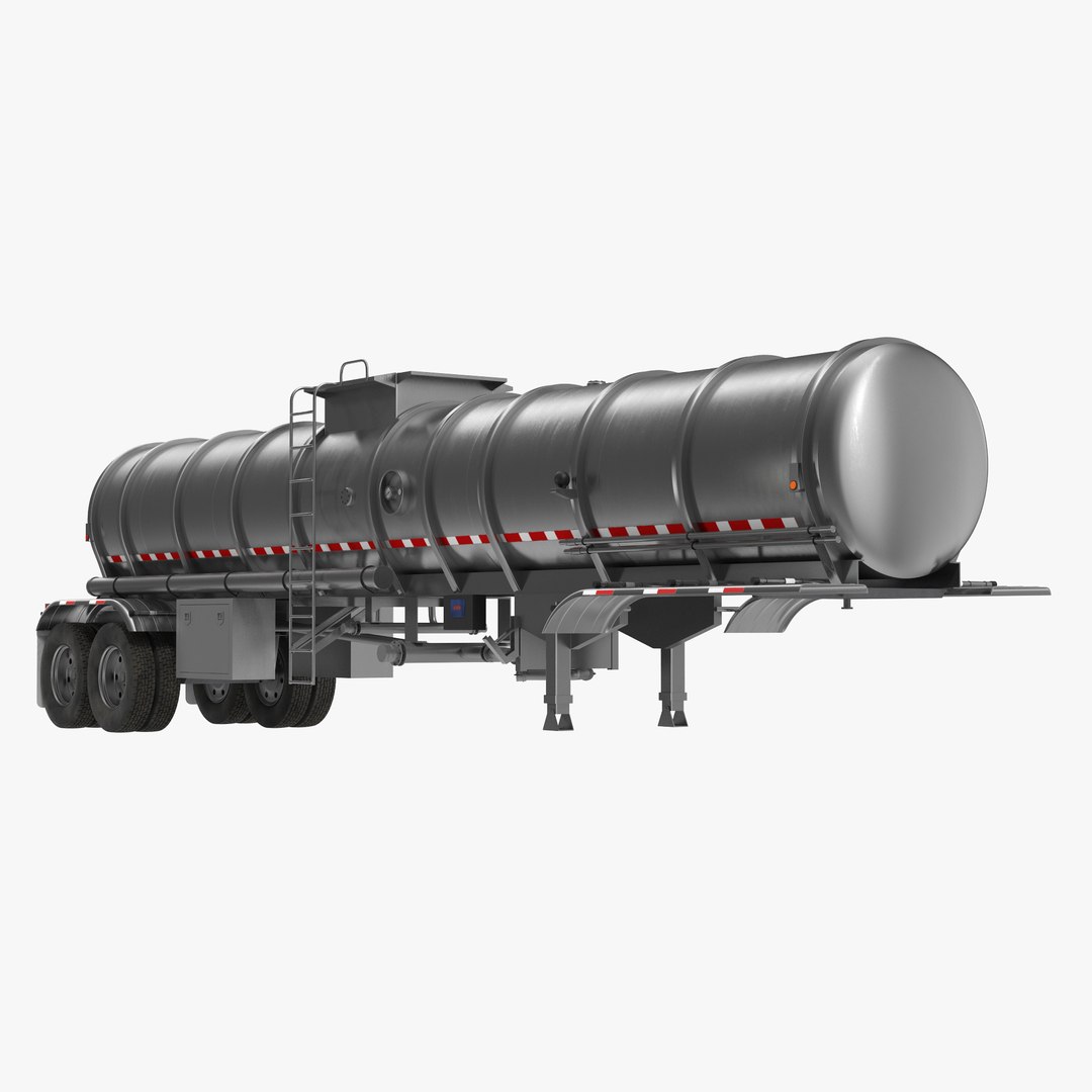 Tanker Trailer 3D model preview