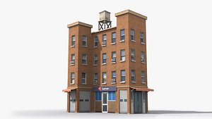 3D model Apartment Building x5