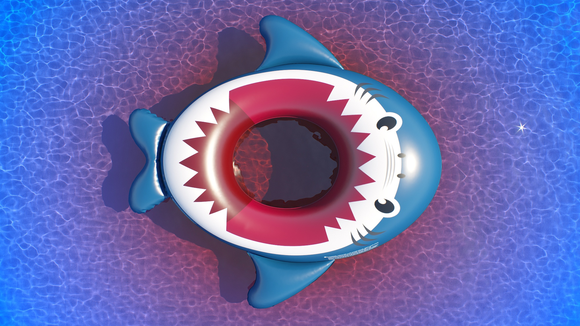 3D Inflatable Shark Pool Float - TurboSquid 1760273