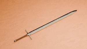 3D Medieval Sword 4K Textures