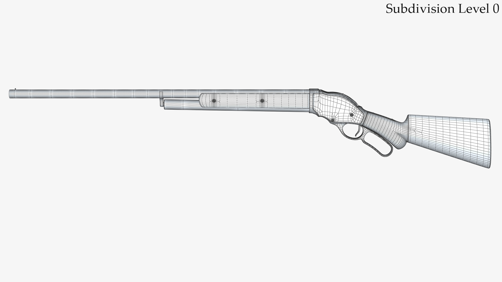 Shotgun Winchester 1887 V2 3D Model TurboSquid 2069697