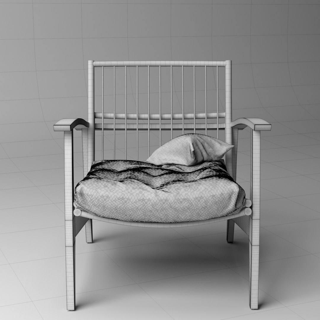 Realistic Wooden Chair 3D Model - TurboSquid 1402065