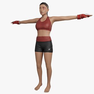 3D MMA Fighter Girl