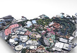 3D Tokyo Disneyland City photogrammetry  6