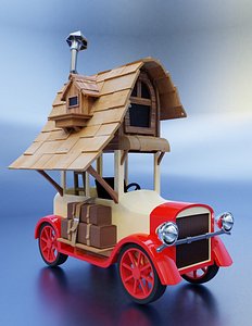 3D toy car home model
