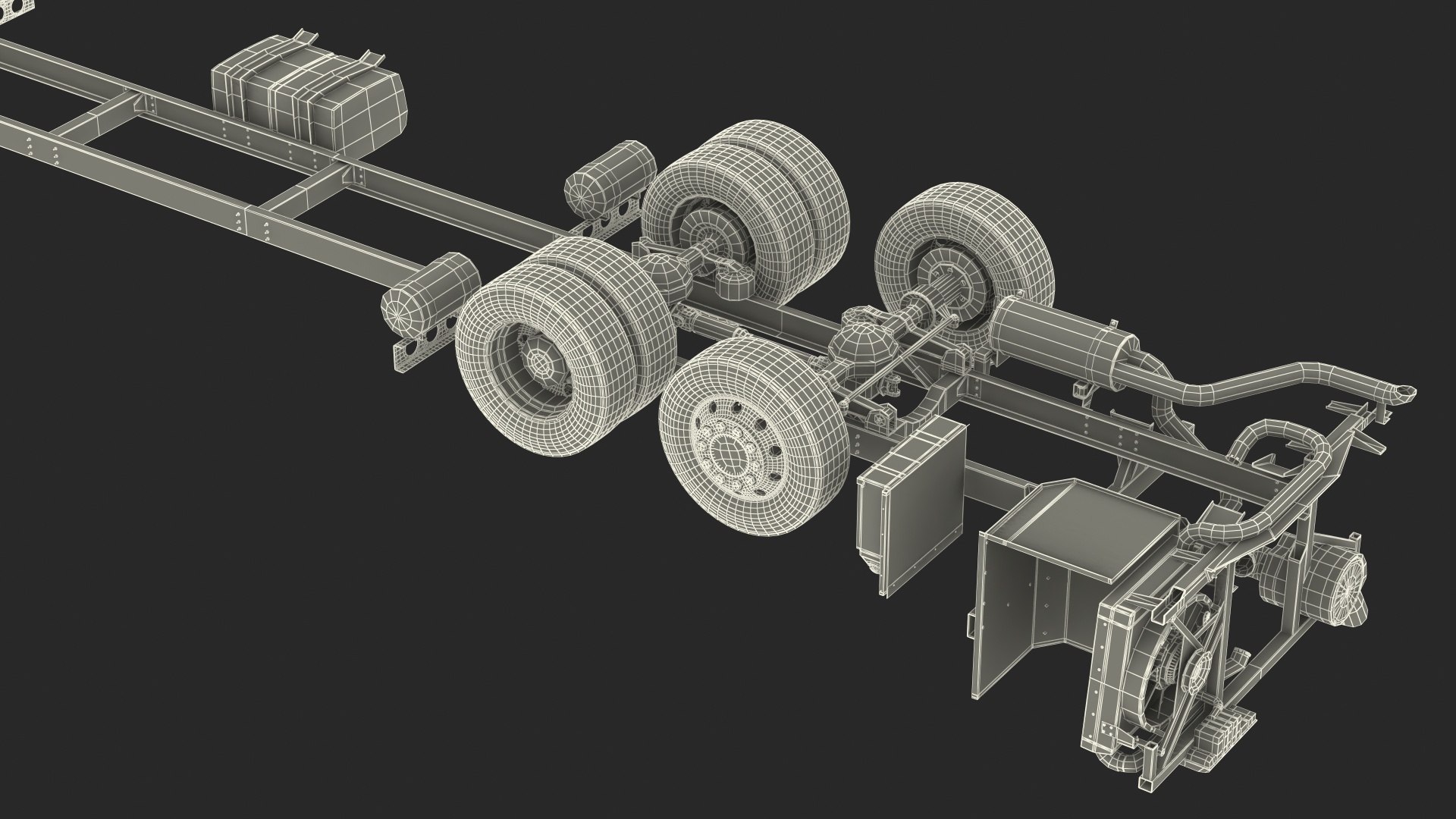 3D Model Bus Chassis Generic Rigged - TurboSquid 1545355