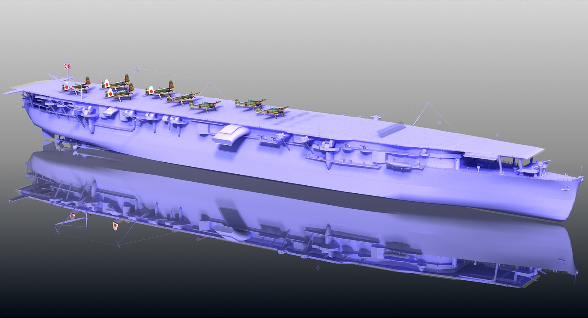 Japanese Aircraft Carrier Zuiho 3D Model TurboSquid 1347773