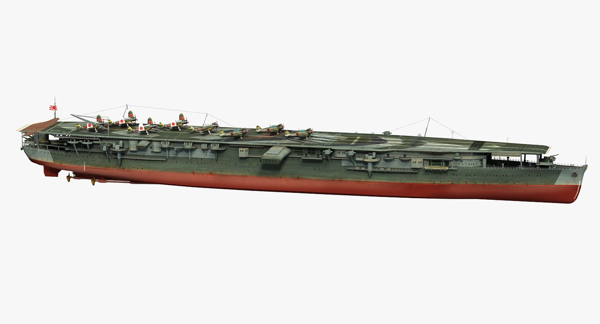 Japanese Aircraft Carrier Zuiho 3D Model - TurboSquid 1347773