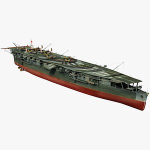 japanese aircraft carrier zuiho 3D model
