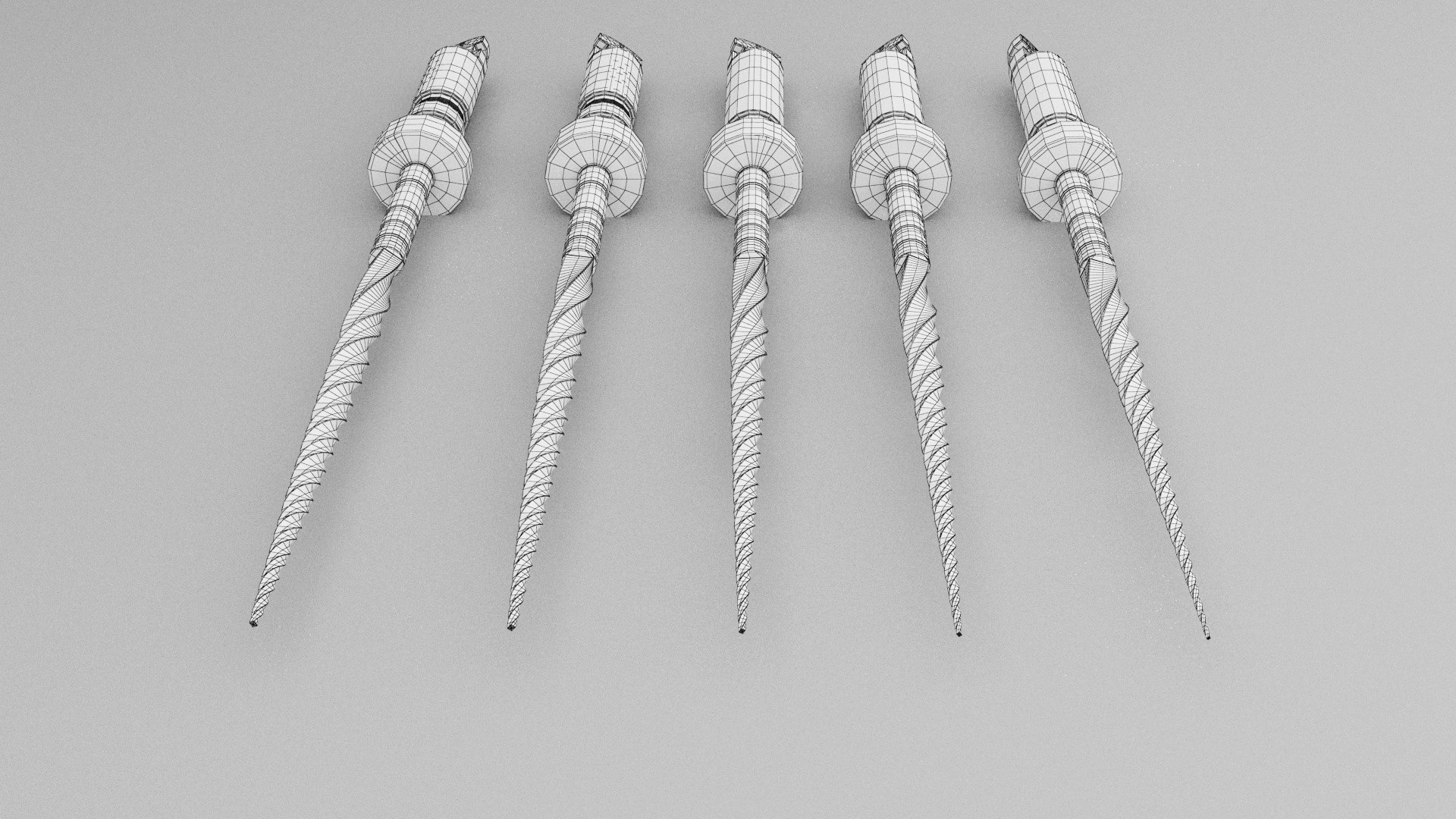 Dental Endodontic Files Set 3D Model TurboSquid 1603300