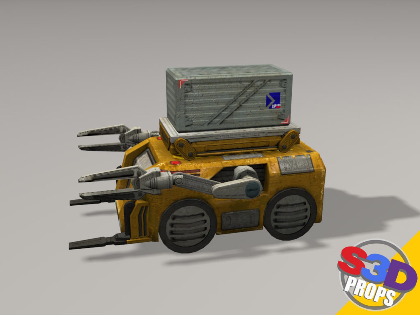 3d Model Sci-fi Loader Crate