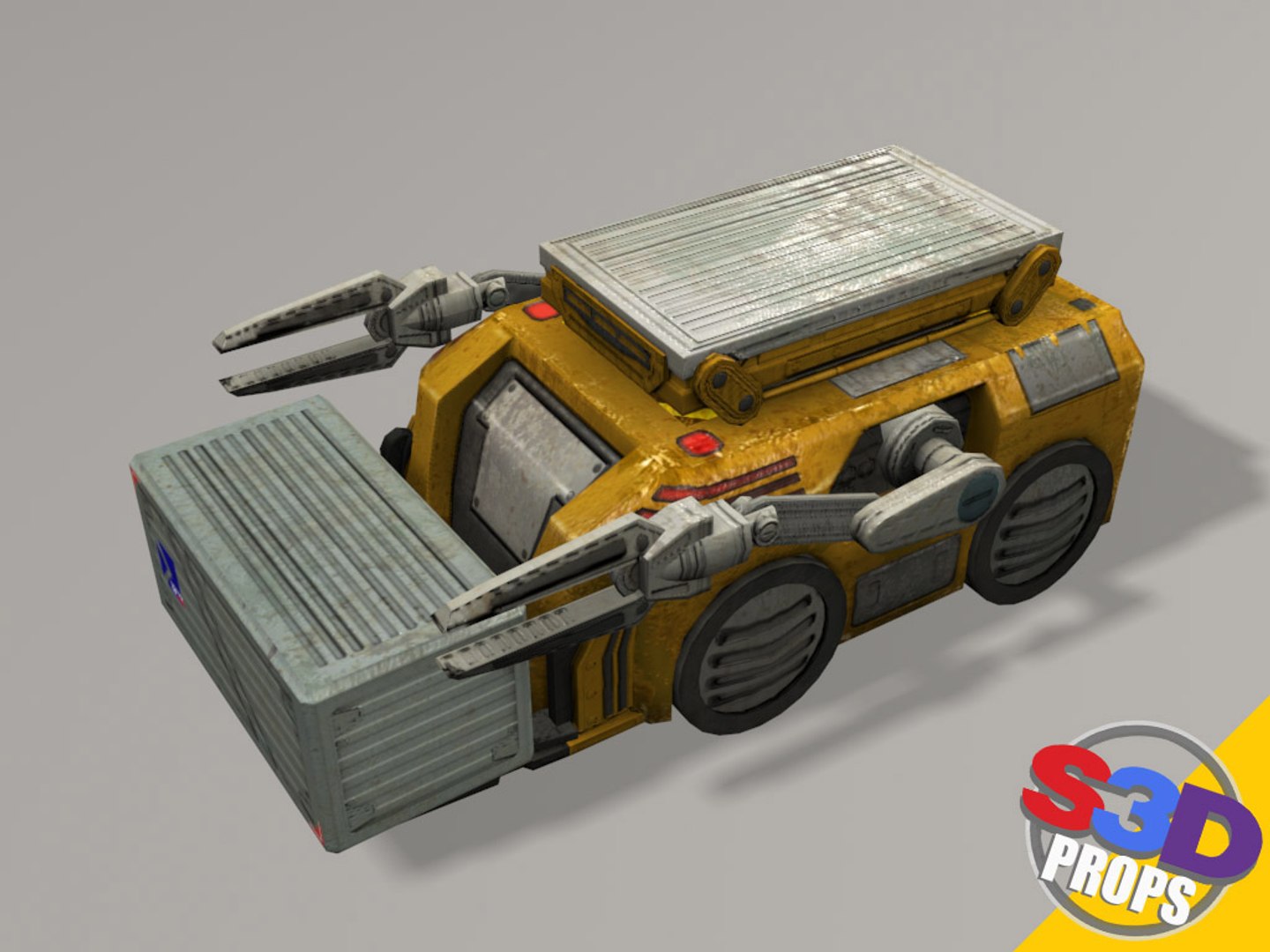 3d Model Sci-fi Loader Crate