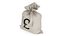 Bolsa de dinero con signo de libra