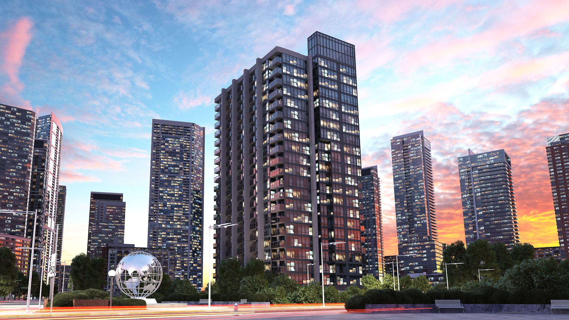 3D Pinnacle Adelaide Buildings Model - TurboSquid 1511797