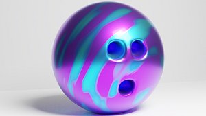 bowling ball evolution 3D model