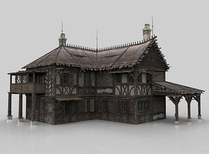 3D medieval house fantasy 10