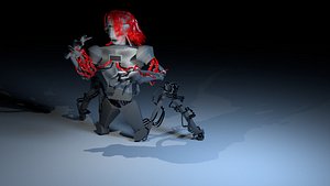Robot 3d model female