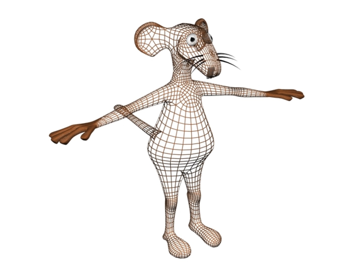 Cartoon Mouse 3d Model