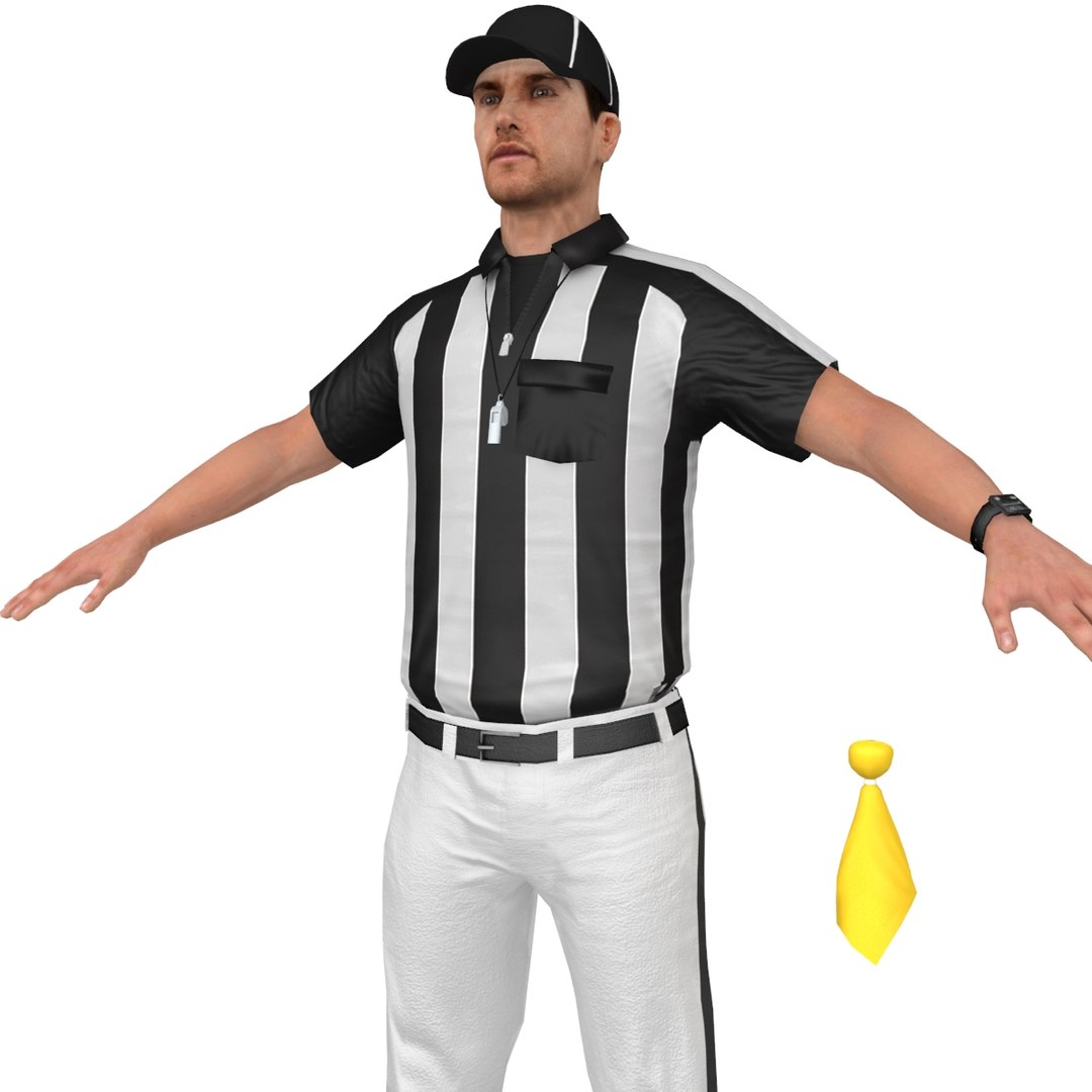 3D Rigged Football Referee - TurboSquid 1301202