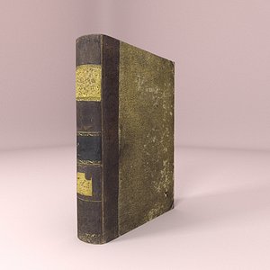 3D old book