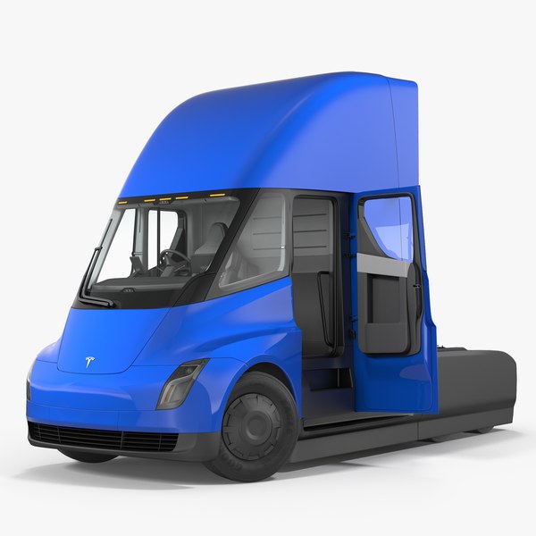 3D tesla semi truck rigged