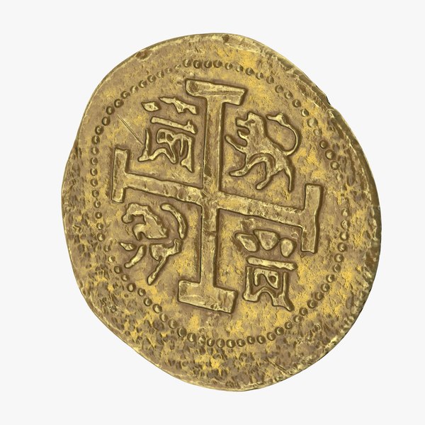 3D gold coin 01 model