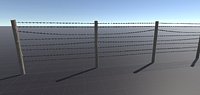 wire fence for your location. fence includes armature, good for uneven ground. wire - transperense texture